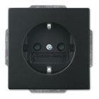 ABB BuschJaeger Future Linear Wandcontactdoos inbouw 20 EUC885 Zwart mat