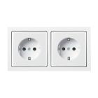 ABB BuschJaeger Future Linear Wandcontactdoos 202 EUCJ184K Verkeerswit glanzend