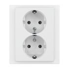 ABB BuschJaeger FutureSolo Wandcontactdoos 202 EUJRB84 Verkeerswit glanzend