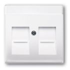 ABB BuschJaeger FutureSolo Centraalplaat RJ45 180084 Verkeerswit glanzend