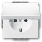 ABB BuschJaeger FutureSolo Wandcontactdoos 20 EUK84 Verkeerswit glanzend