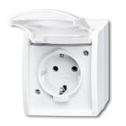 ABB BuschJaeger Ocean IP44 Wandcontactdoos 20 EW54 Alpinwit