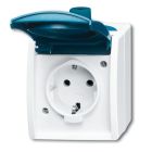 ABB BuschJaeger Ocean IP44 Wandcontactdoos 20 EW53503 Blauwgroen