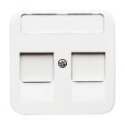 ABB BuschJaeger Reflex SI Centraalplaat RJ45 1800214 Alpinwit
