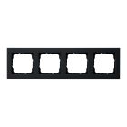 Gira E2 Afdekraam 021409 Zwart mat