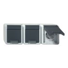 Gira Spatwaterdicht Opbouw Wandcontactdoos 478930 Grijs
