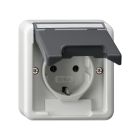 Gira Spatwaterdicht Opbouw Wandcontactdoos 445035 Grijs
