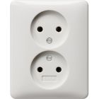 Gira Standaard 55 Wandcontactdoos 079803 Alpinwit glanzend