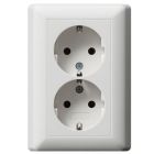 Gira Standaard 55 Wandcontactdoos 078803 Alpinwit glanzend