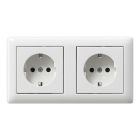 Gira Standaard 55 Wandcontactdoos 479303 Alpinwit glanzend