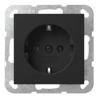 Gira Systeem 55 Wandcontactdoos 4466005 Zwart mat