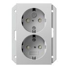 Gira Systeem 55 Wandcontactdoos 2731015 Grijs mat