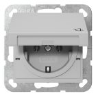 Gira Systeem 55 Wandcontactdoos 4454015 Grijs mat