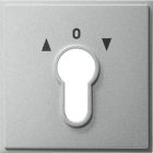 Gira Tx44 Centraalplaat sleutelschakelaar 066465 Aluminium