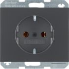 Hager Berker K.1 Wandcontactdoos 47157006 Antraciet