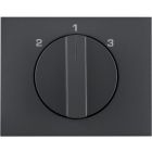 Hager Berker K.1 Draaiknop 1088710600 Antraciet