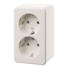 Hager Berker Opbouw Wandcontactdoos 472149 Alpinwit