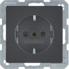 Hager Berker Q Wandcontactdoos 47236086 Antraciet