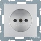 Hager Berker SB Wandcontactdoos 6167331404 Aluminium