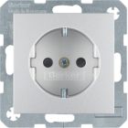 Hager Berker SB Wandcontactdoos 47231404 Aluminium