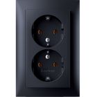 Hager Berker S.1 Wandcontactdoos 47741606 Antraciet