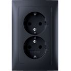 Hager Berker S.1 Wandcontactdoos 47721606 Antraciet