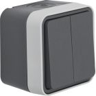 Hager Berker W.1 Schakelaar 30753505 Staalgrijs