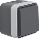 Hager Berker W.1 Wandcontactdoos 47633505 Staalgrijs