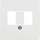 Hager Berker WGUP Centraalplaat audioworld 145809 Alpinwit