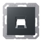 Jung A Range Centraalplaat RJ45 A15691WEANM Antraciet mat