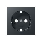 Jung A Range Centraalplaat stopcontact A1520BFPLANM Antraciet mat