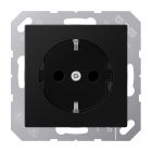 Jung A Range Wandcontactdoos A1520NBFSWM Grafietzwart mat