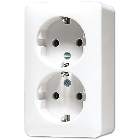 Jung AP600 Wandcontactdoos 6020KIAWW Alpinwit