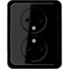 Jung CD Range Wandcontactdoos CD5010SW Zwart