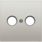 Jung LS Range Centraalplaat coax AL2990TV Aluminium