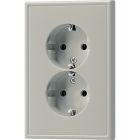 Jung LS Range Wandcontactdoos ES5015L Edelstaal