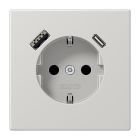 Jung LS Range Wandcontactdoos LS152015CALG Lichtgrijs