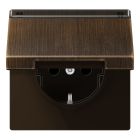 Jung LS Range Wandcontactdoos ME1520NNAKLAT Messing antiek
