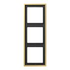 Jung LS990 Afdekraam ME2983C Messing klassiek