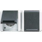 Jung WG800 Wandcontactdoos 8220W Grijs