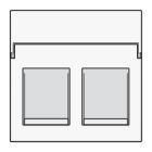 Niko Pure Centraalplaat RJ45 15465200 Verkeerswit