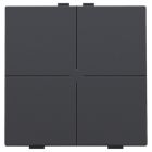 Niko Home Control Bedieningstoets 12251004 Antraciet