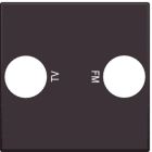 Niko Intense Centraalplaat coax 12469702 Donkerbruin