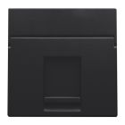 Niko Intense Centraalplaat RJ45 16165100 Zwart mat