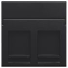 Niko Intense Centraalplaat RJ45 16165200 Zwart mat