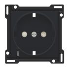 Niko Intense Centraalplaat stopcontact 16166908 Zwart mat