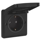 Niko New Hydro Wandcontactdoos 76136805 Zwart