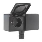 Niko New Hydro Wandcontactdoos 76137848 Zwart