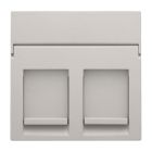 Niko Original Centraalplaat RJ45 10265200 Lichtgrijs