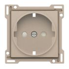 Niko Pure Centraalplaat stopcontact 15766901 Staal champagne